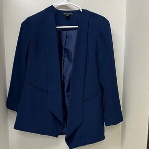 For Cynthia navy blue open front blazer size small
